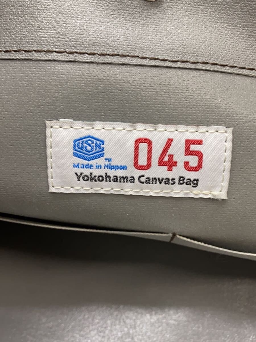 Other Brand Yokohama Canvas Kaban Tote Bag Leather SLV Solid 5