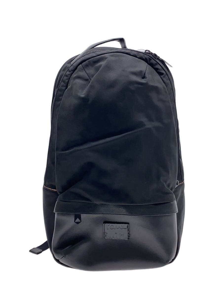 Paul Smith Backpack Leather BLK Solid 883883 N385 Urban Commuter