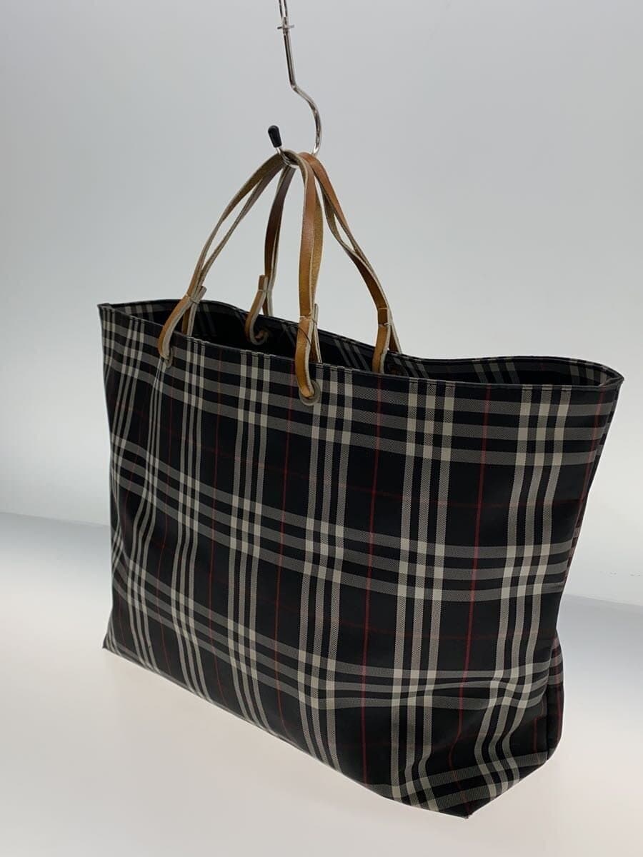 BURBERRY LONDON Tote Bag BLK Check 2