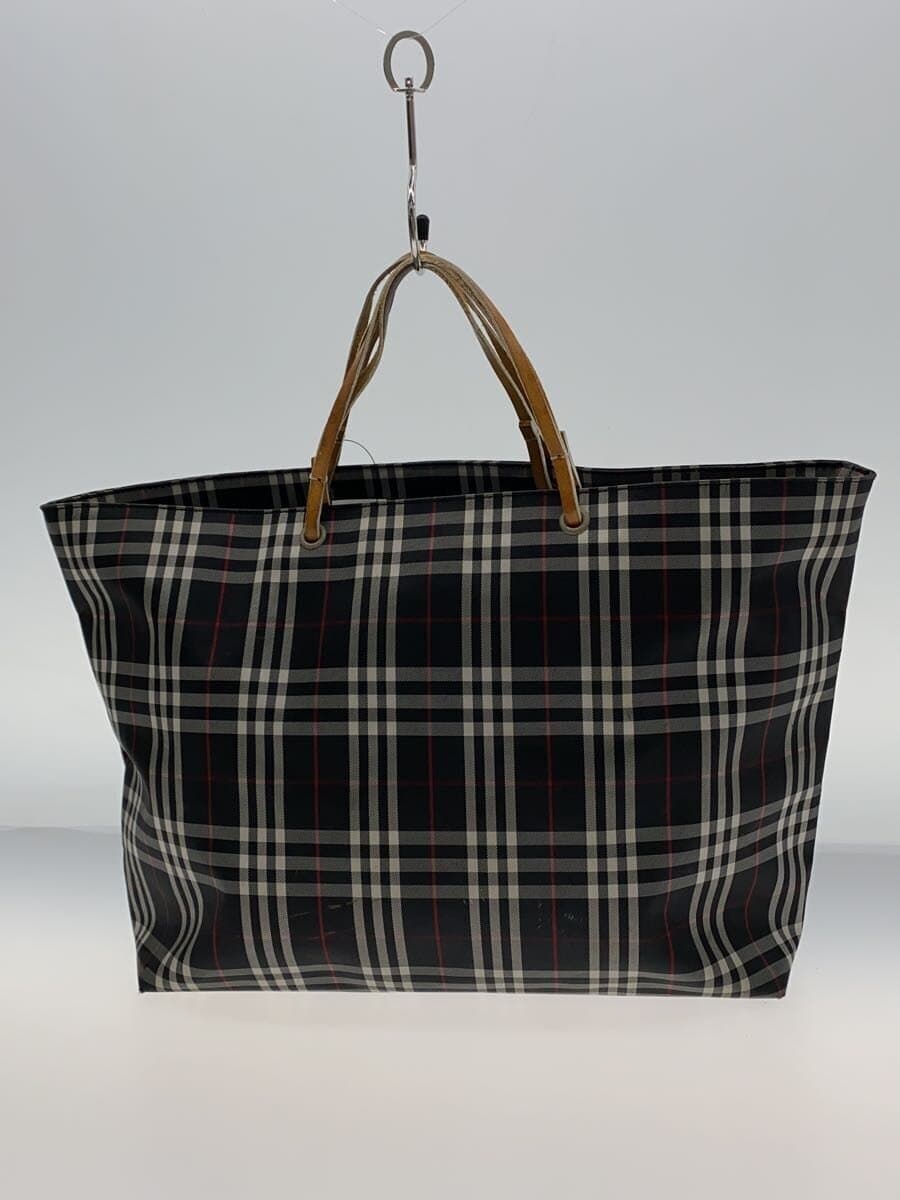 BURBERRY LONDON Tote Bag BLK Check 3