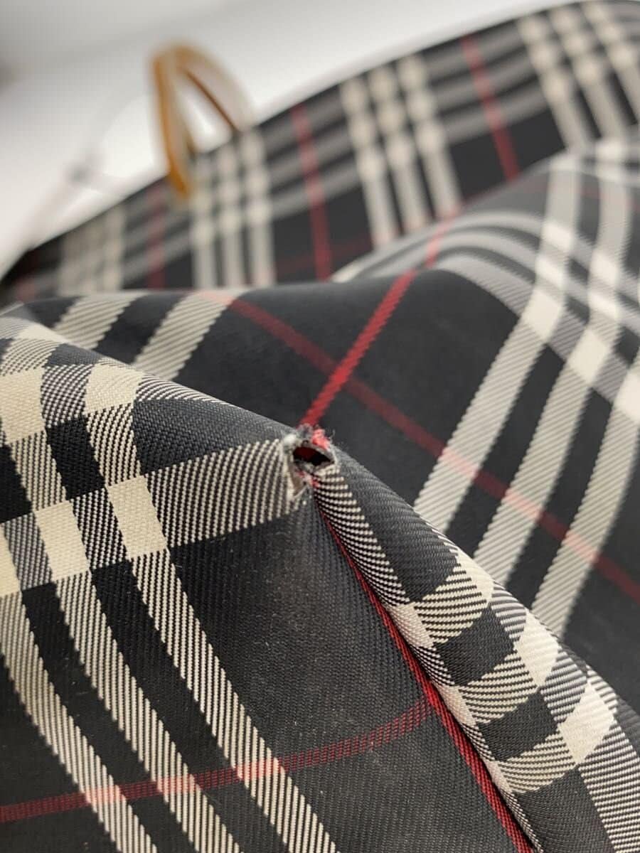 BURBERRY LONDON Tote Bag BLK Check 7