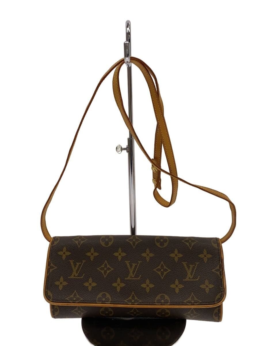 LOUIS VUITTON Shoulder Bag Leather BRW All Over Pattern