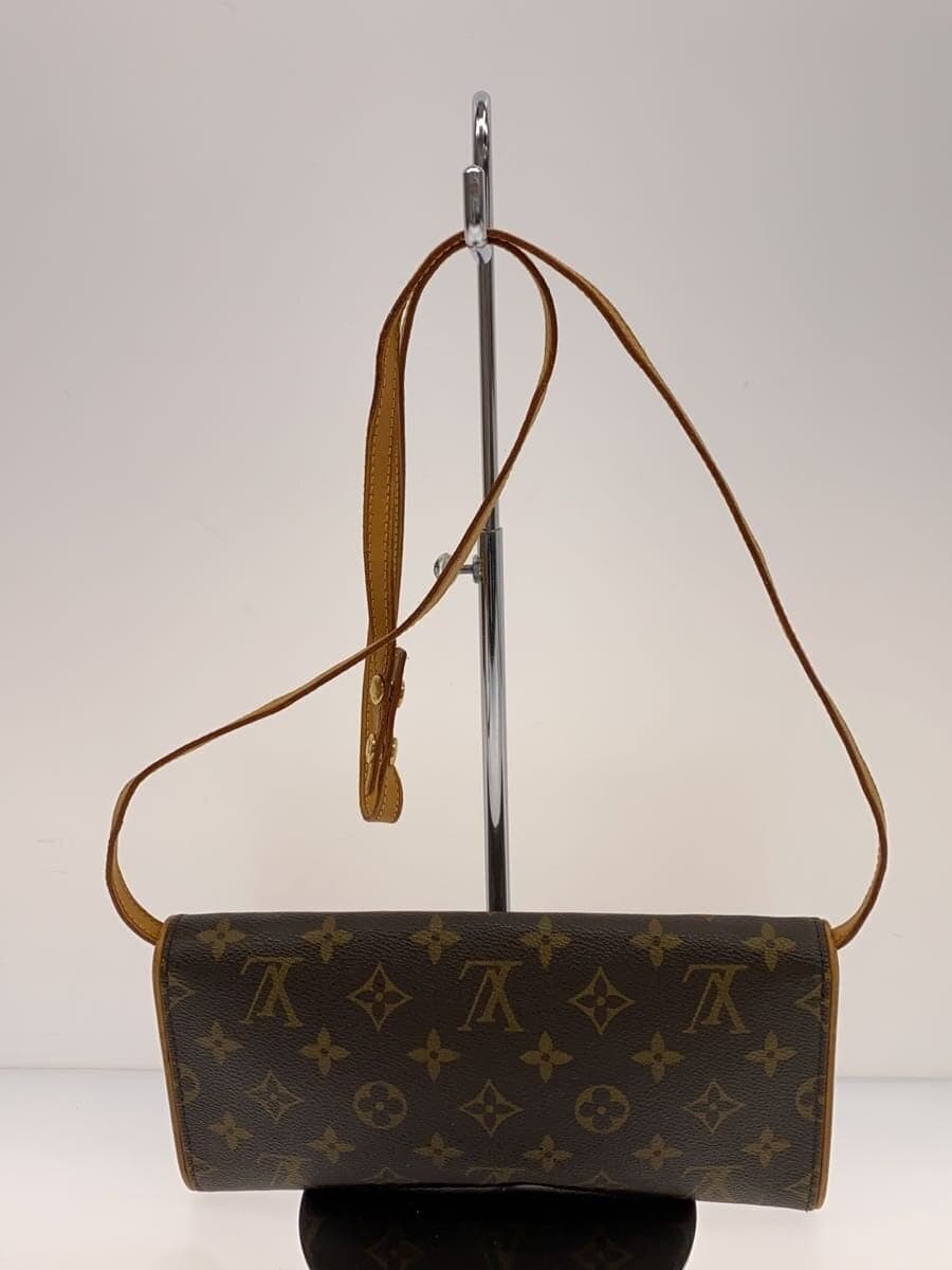 LOUIS VUITTON Shoulder Bag Leather BRW All Over Pattern 3