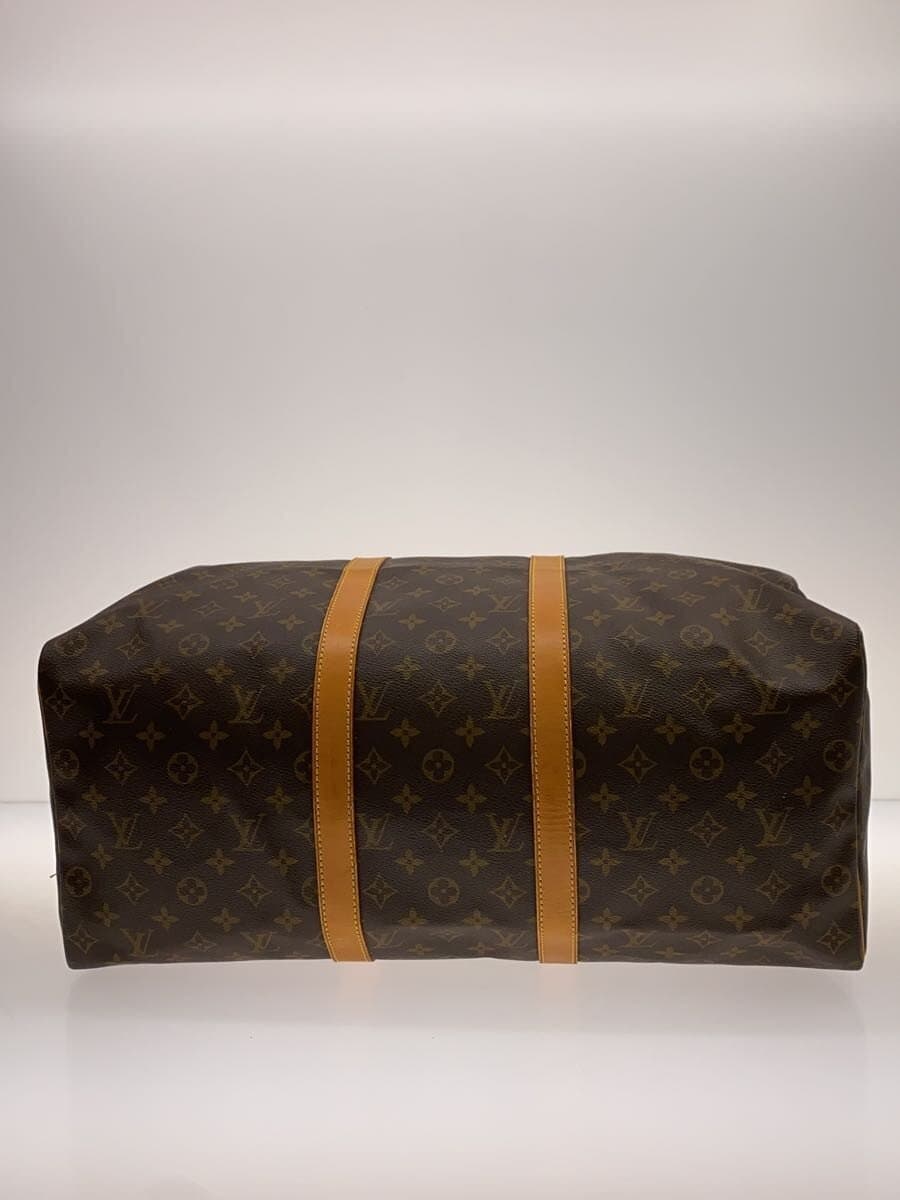 LOUIS VUITTON Keepall 50_Monogram Canvas PVC BRW 4