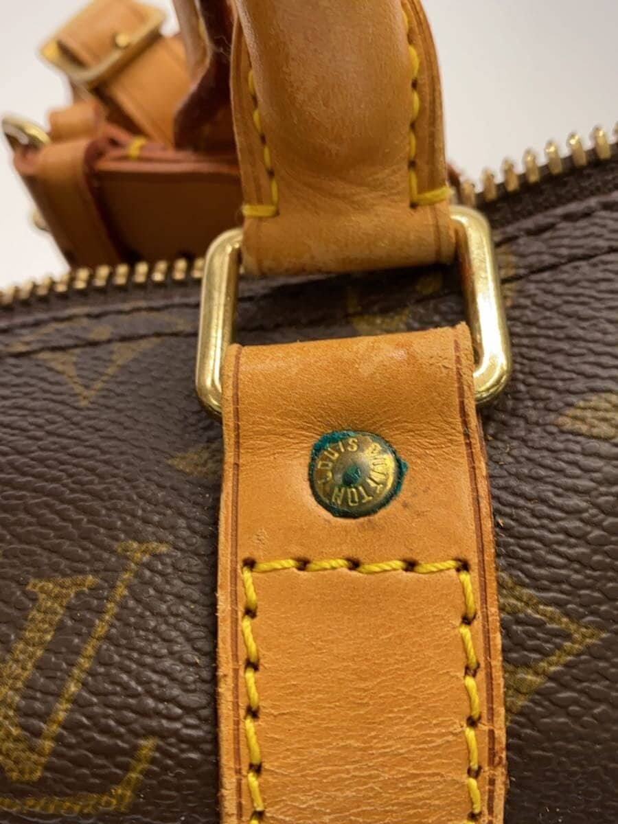 LOUIS VUITTON Keepall 50_Monogram Canvas PVC BRW 7