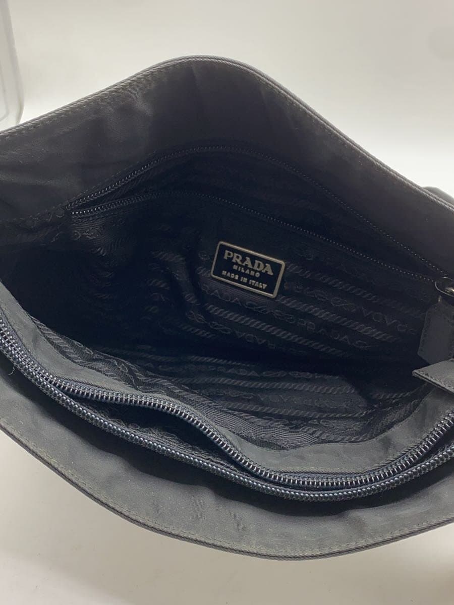 PRADA Handbag Nylon BLK Solid 6