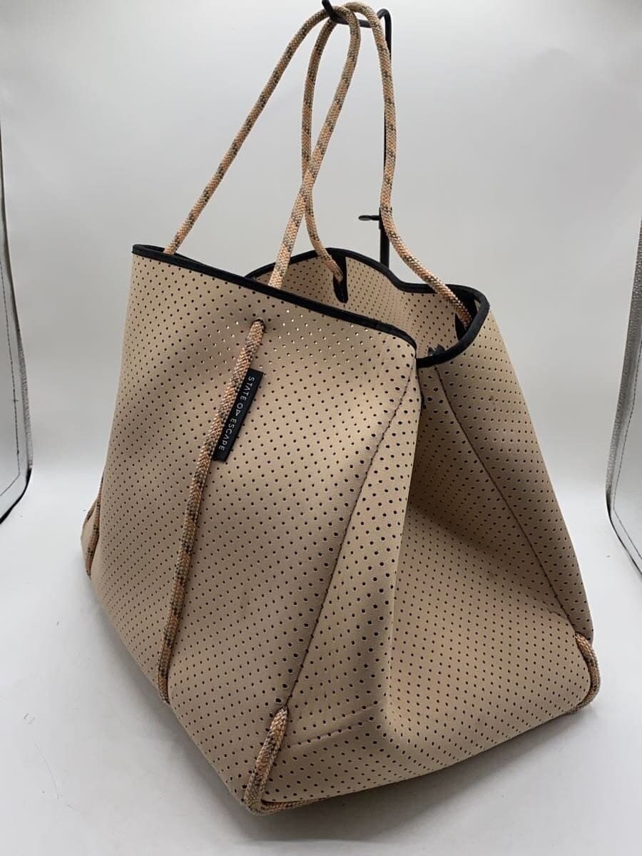 STATE OF ESCAPE tote bag -- BEG dot with pouch character variation available 2