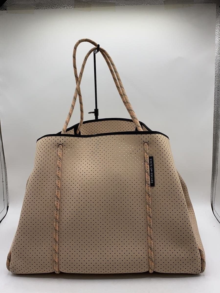 STATE OF ESCAPE tote bag -- BEG dot with pouch character variation available 3