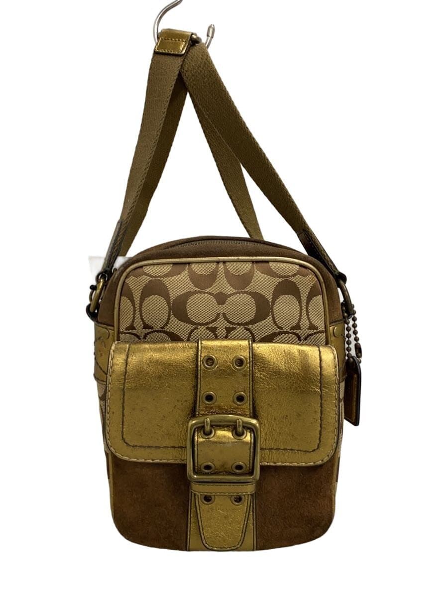 COACH Shoulder Bag GLD 1497