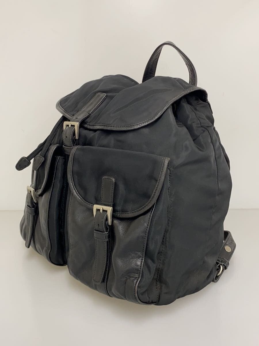 PRADA Backpack Nylon Black 2
