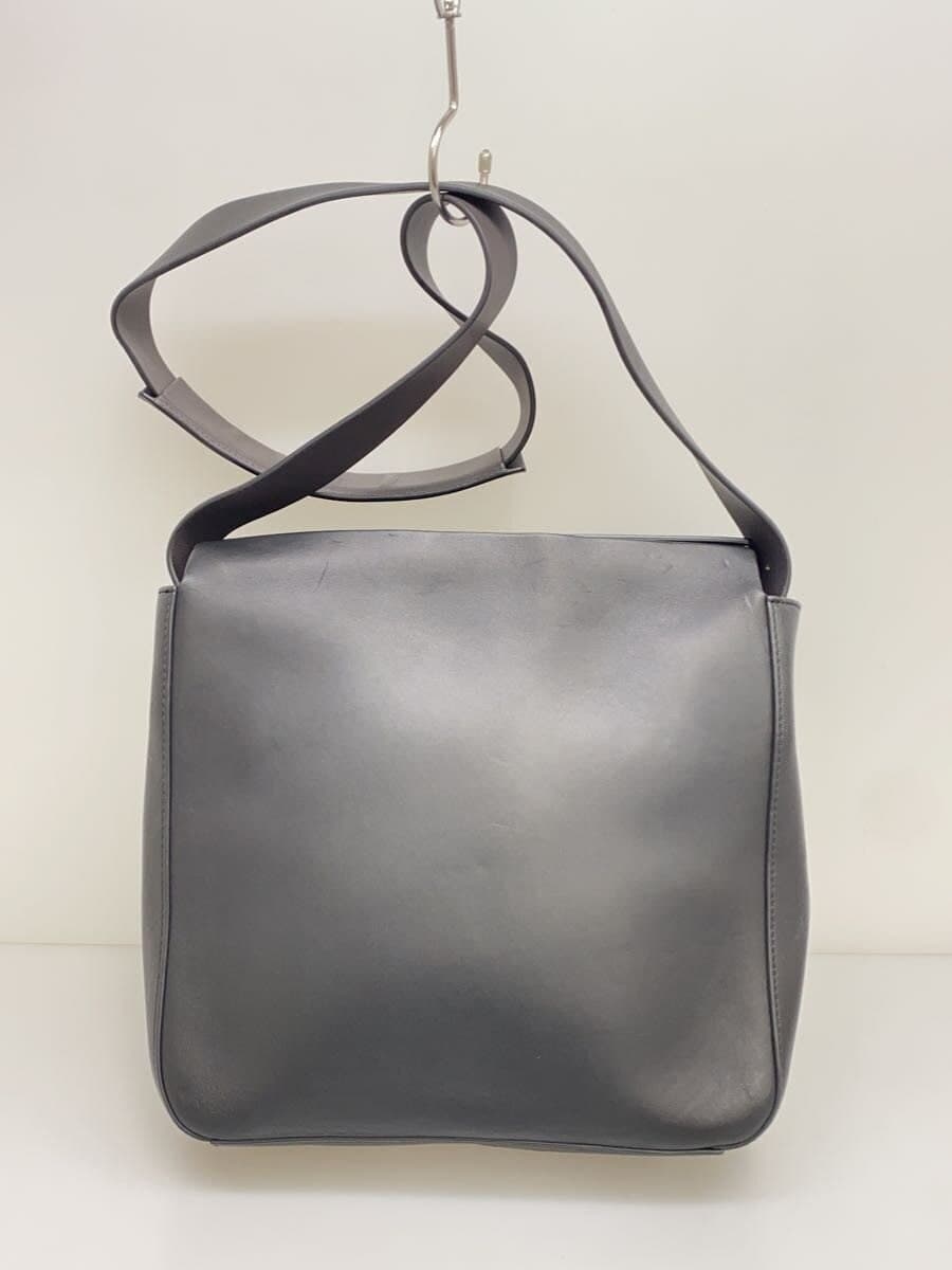 SMYTHSON Shoulder Bag Leather BLK Solid 3