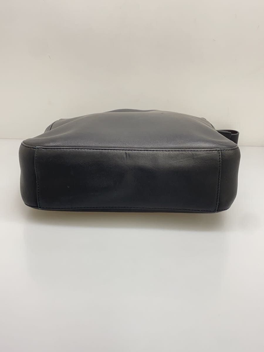 SMYTHSON Shoulder Bag Leather BLK Solid 4