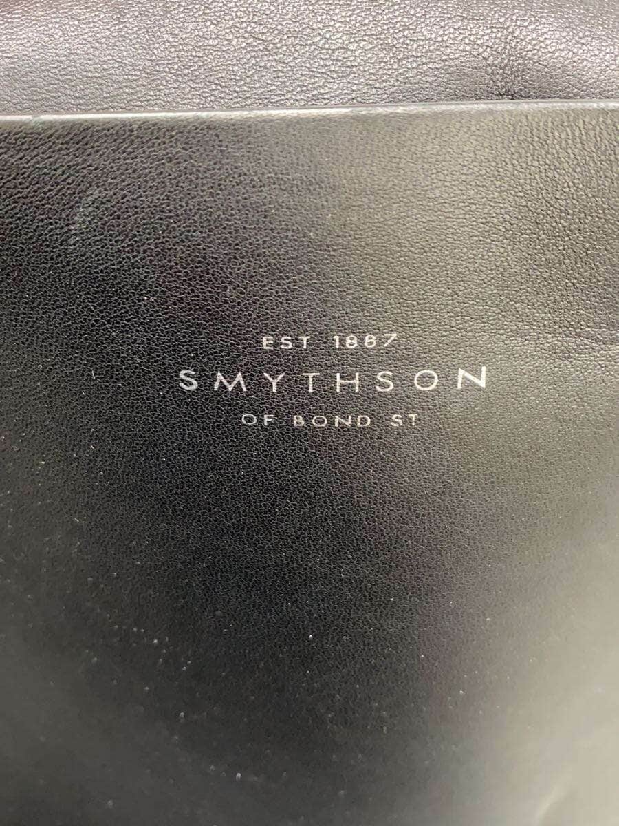 SMYTHSON Shoulder Bag Leather BLK Solid 5
