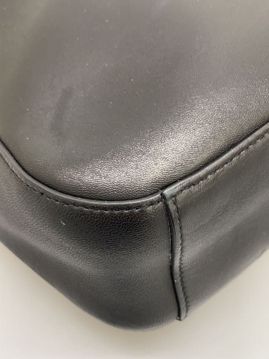 SMYTHSON Shoulder Bag Leather BLK Solid 7