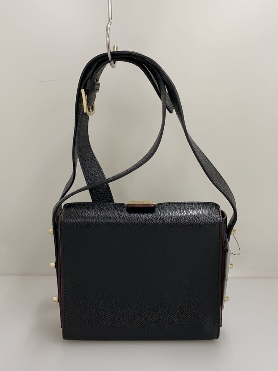 FURLA Shoulder Bag Leather BLK Solid 3