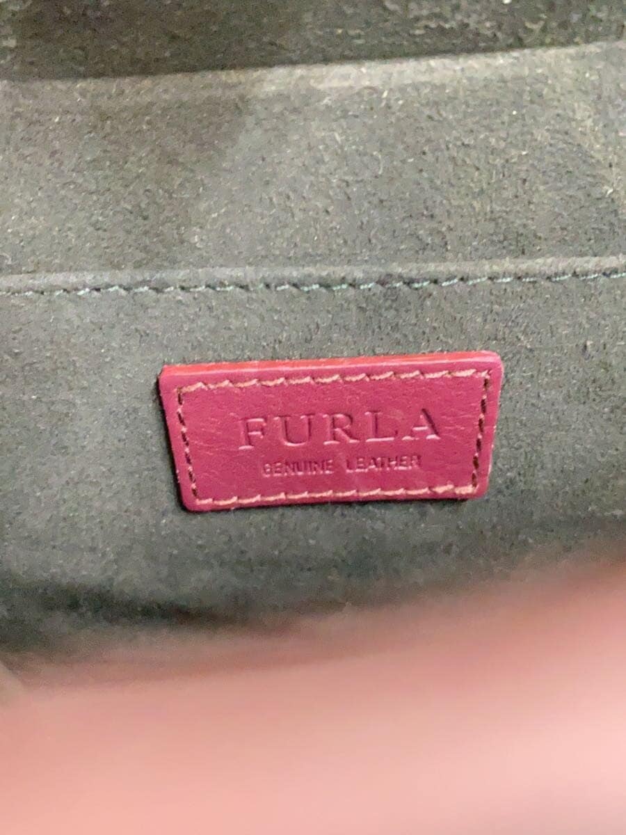 FURLA Shoulder Bag Leather BLK Solid 5