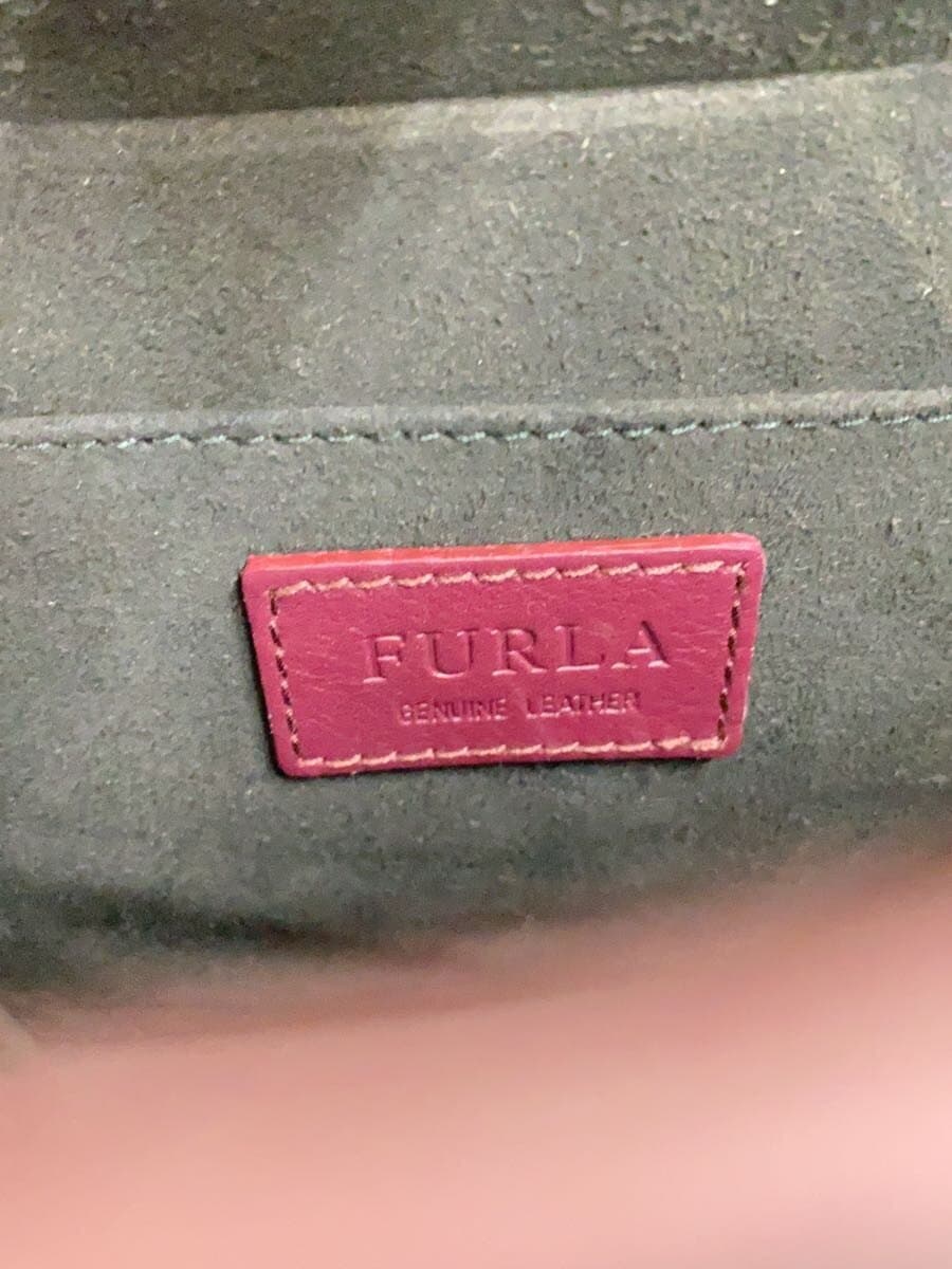 FURLA Shoulder Bag Leather BLK Solid 5