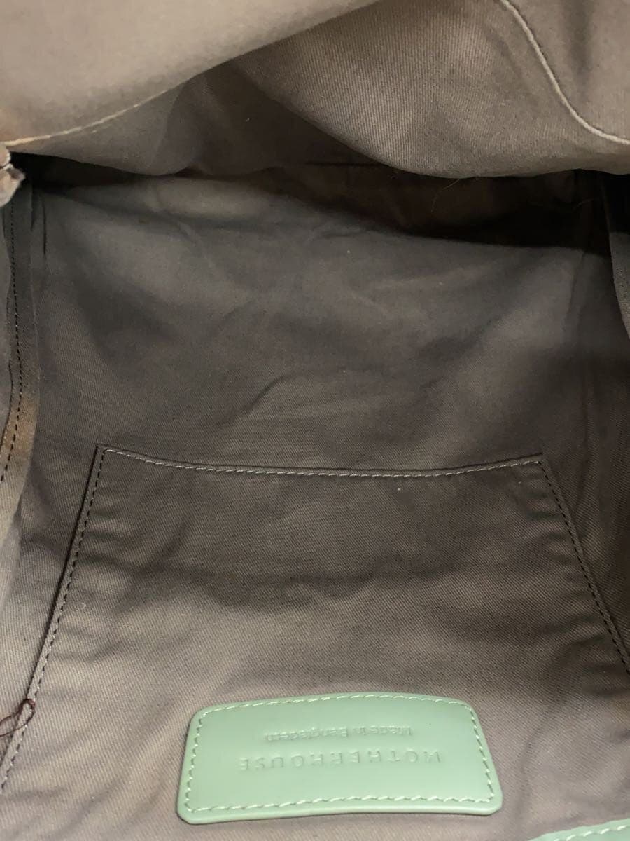 MOTHERHOUSE Backpack Leather GRN Solid 6