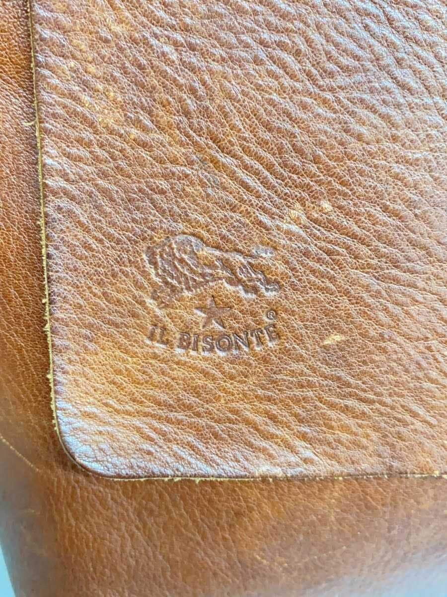 IL BISONTE Shoulder Bag Leather BRW Solid 5