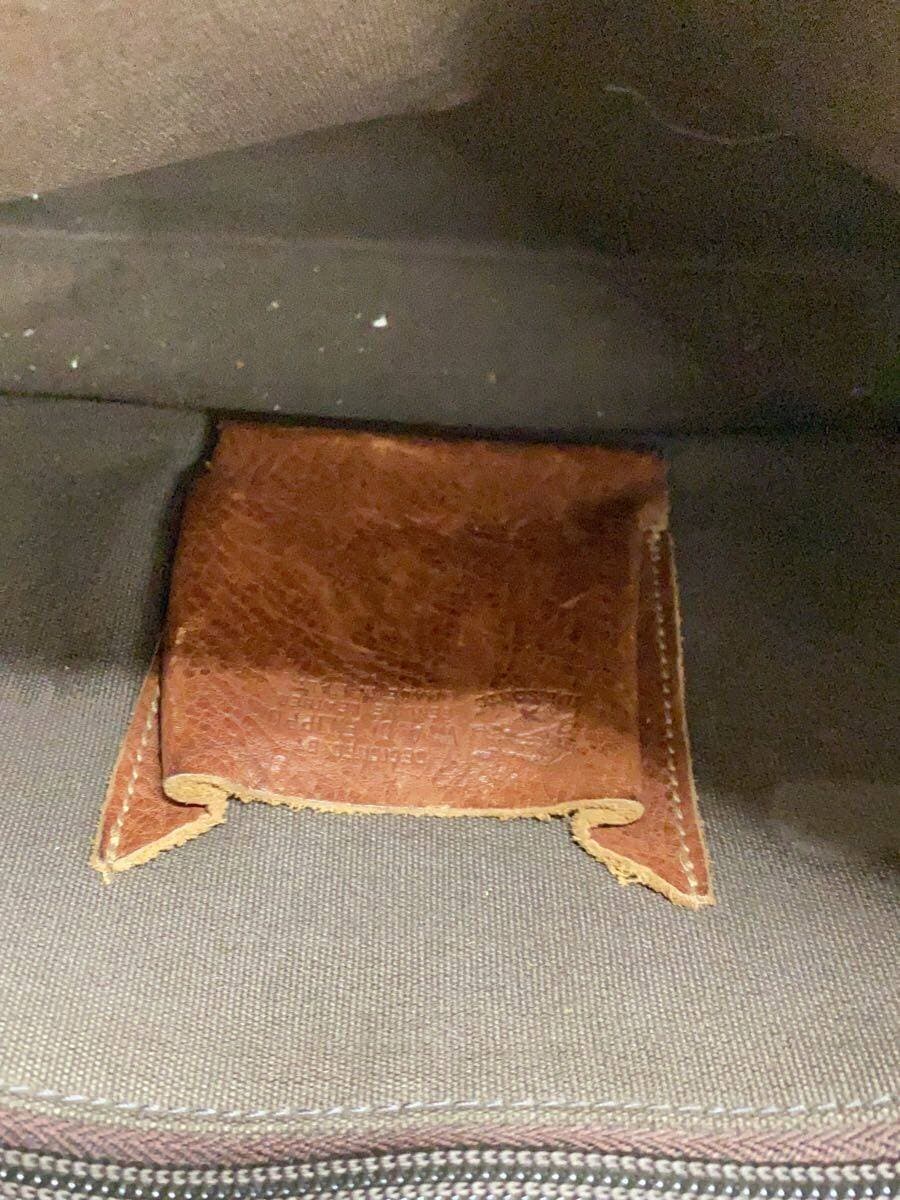 IL BISONTE Shoulder Bag Leather BRW Solid 6