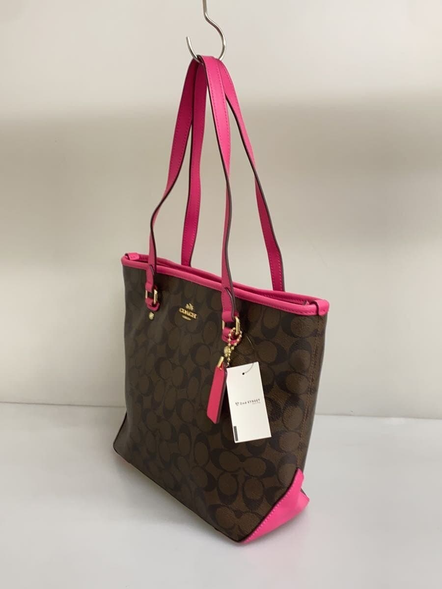 COACH Tote Bag PVC BRW All Over Pattern F23867 2
