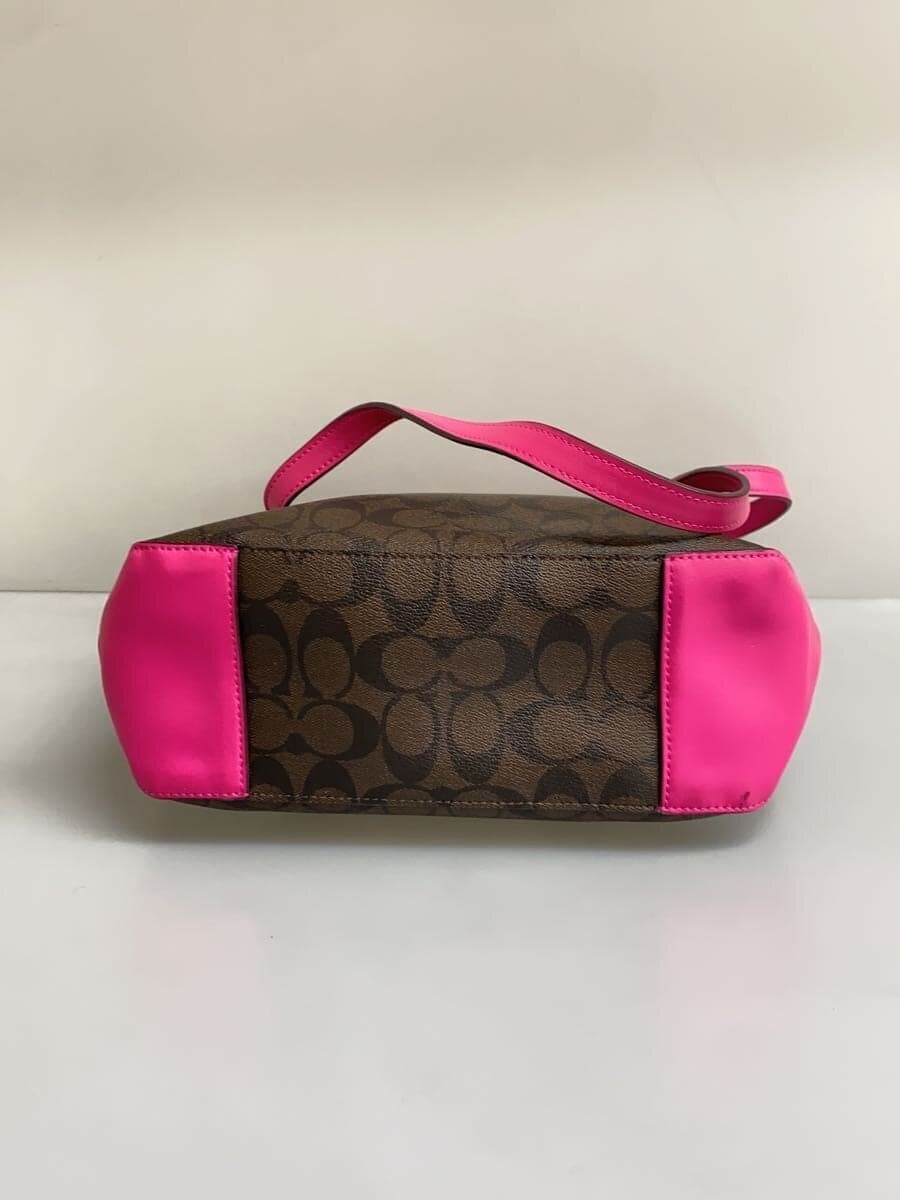 COACH Tote Bag PVC BRW All Over Pattern F23867 4