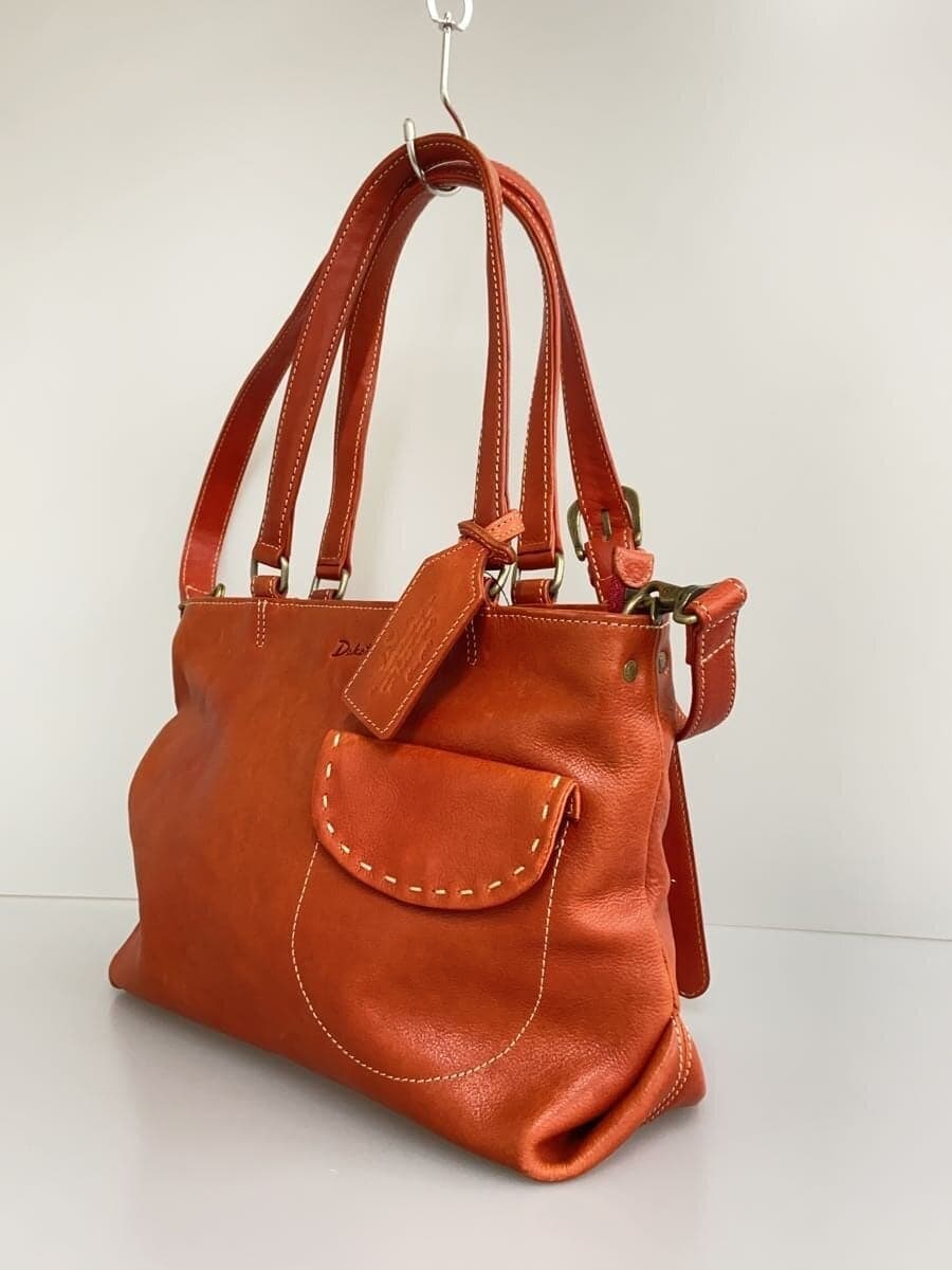 DAKOTA Handbag Leather BRW Solid Hardware With Wear Color Variation 2