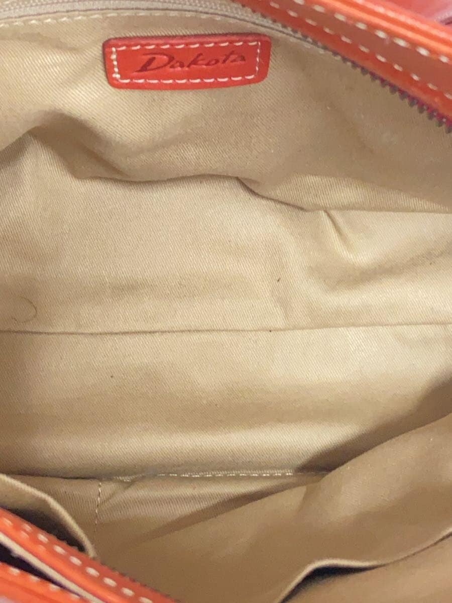 DAKOTA Handbag Leather BRW Solid Hardware With Wear Color Variation 6