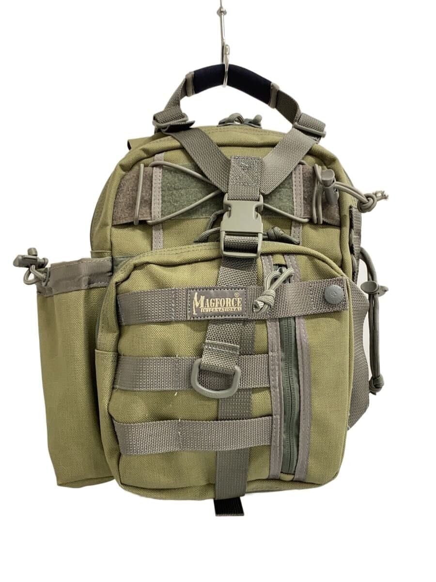 MAGFORCE Backpack Nylon KHK Solid MF-0434 Shoulder has stains Mini Archer Sling