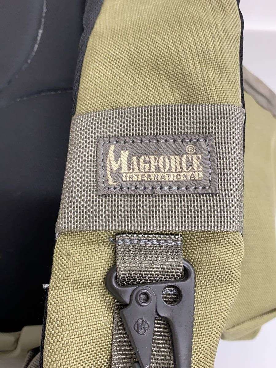 MAGFORCE Backpack Nylon KHK Solid MF-0434 Shoulder has stains Mini Archer Sling 5