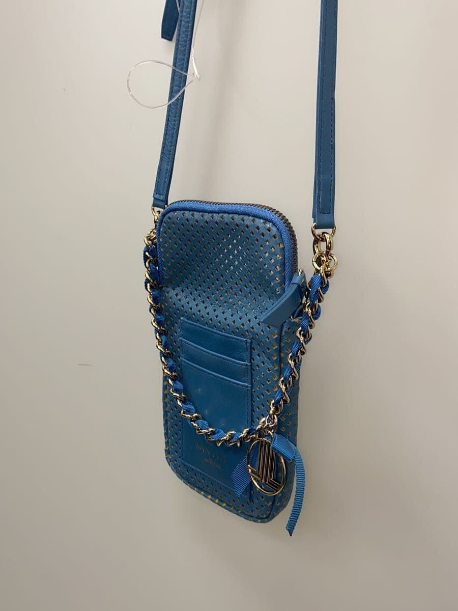 LANVIN Shoulder Bag BLU Solid 2