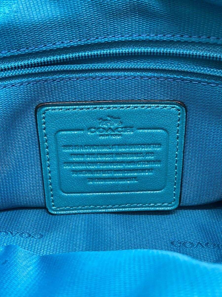 COACH handbag_ All leather Leather BLU Solid 33690 5