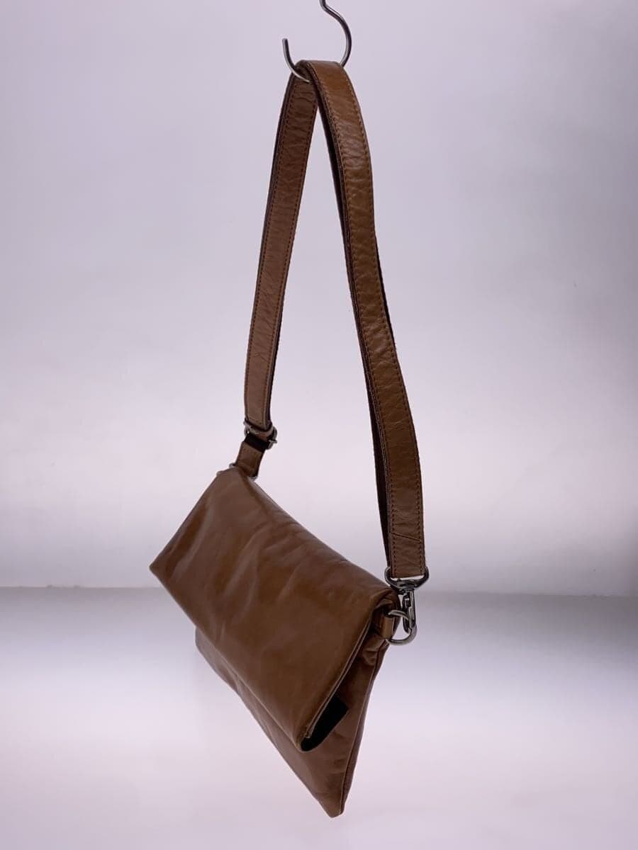 L.E.D.BITES Shoulder Bag Leather BRW Solid 2