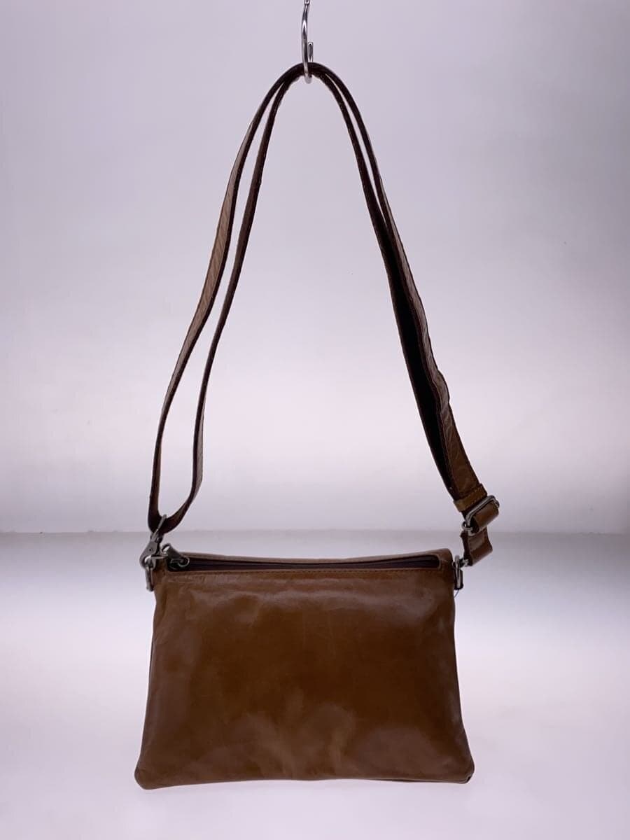 L.E.D.BITES Shoulder Bag Leather BRW Solid 3