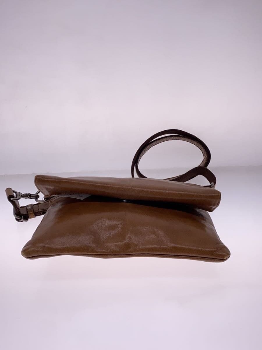 L.E.D.BITES Shoulder Bag Leather BRW Solid 4