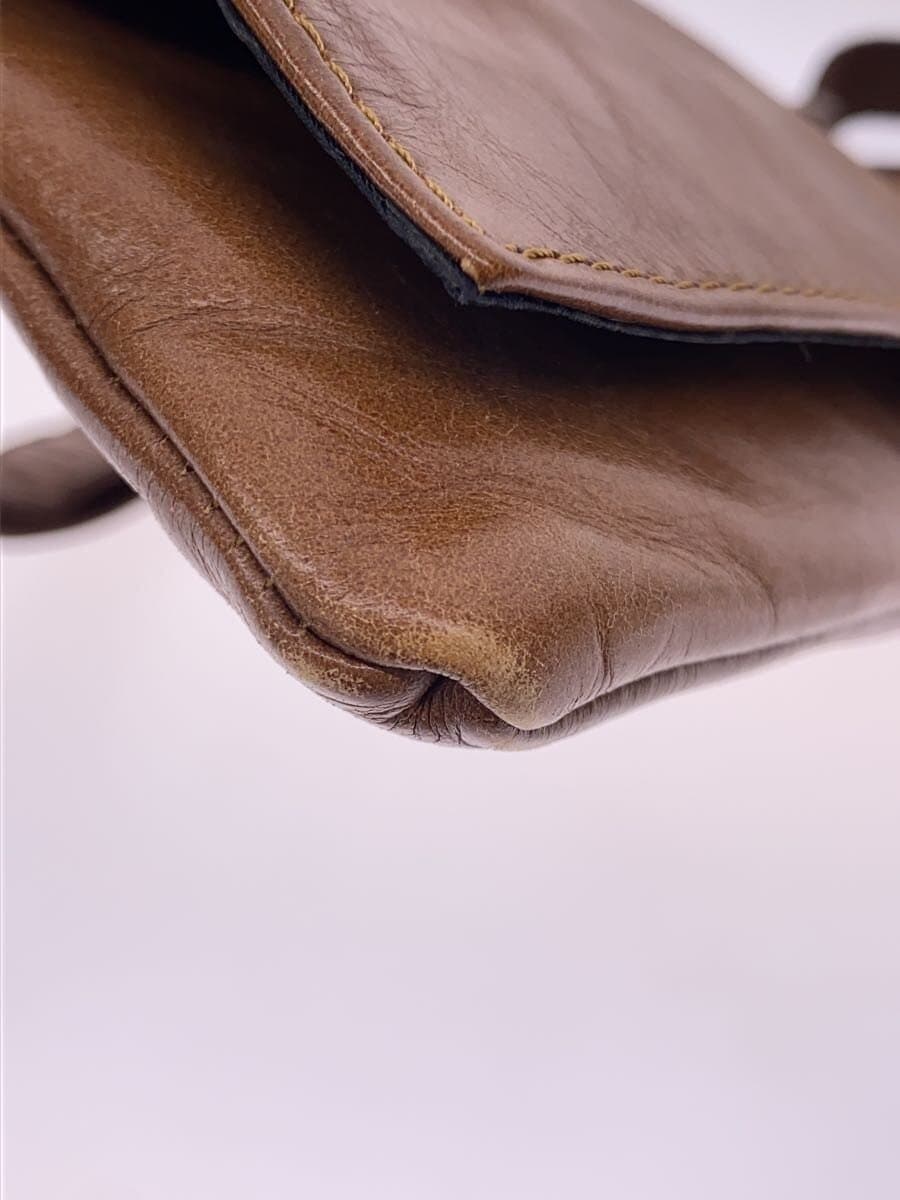 L.E.D.BITES Shoulder Bag Leather BRW Solid 7