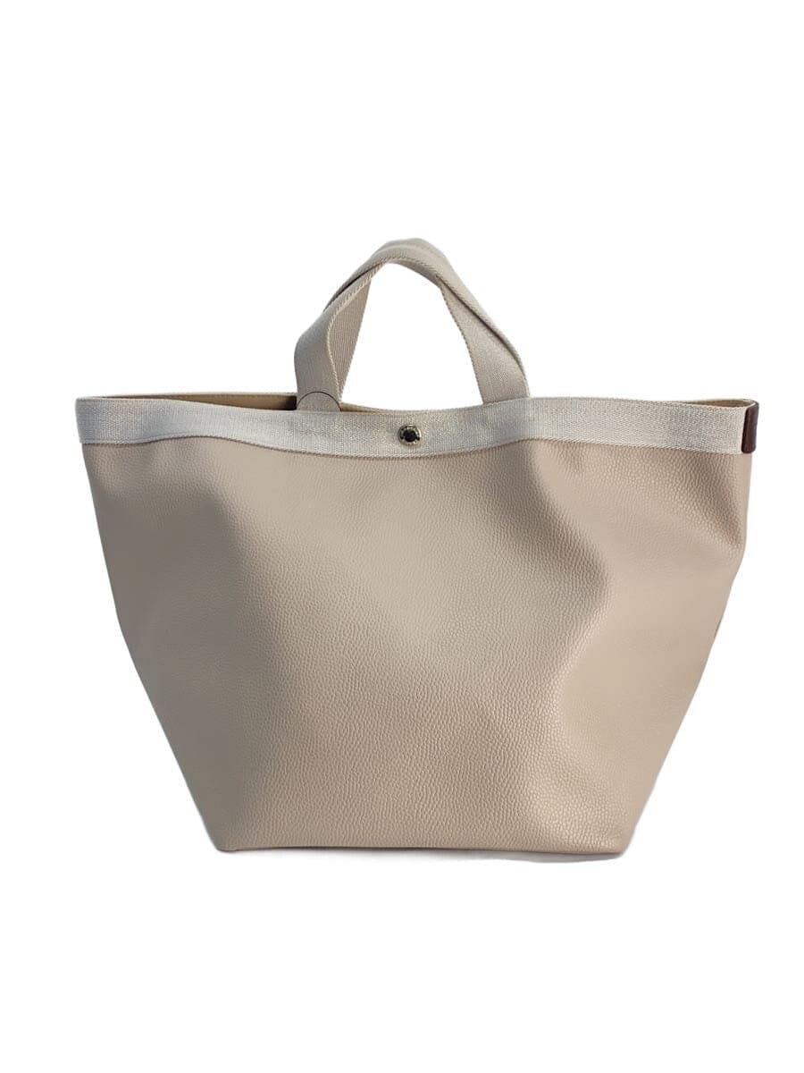 Herve Chapelier Tote Bag GRY Luxe Boat Shape 725GP Inside Soil