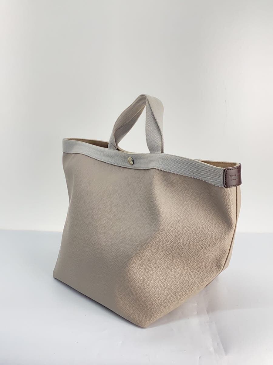 Herve Chapelier Tote Bag GRY Luxe Boat Shape 725GP Inside Soil 2
