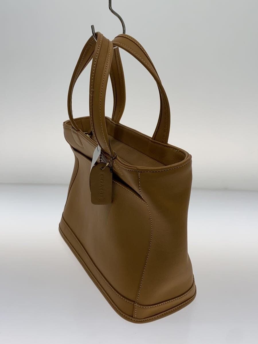 COACH handbag leather beige plain 9303 OLD 2