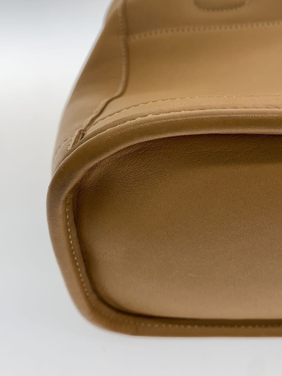 COACH handbag leather beige plain 9303 OLD 7