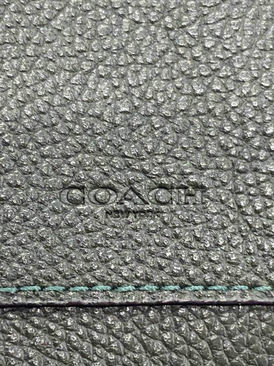 COACH Fawn Bag Leather GRN Solid 93979 4