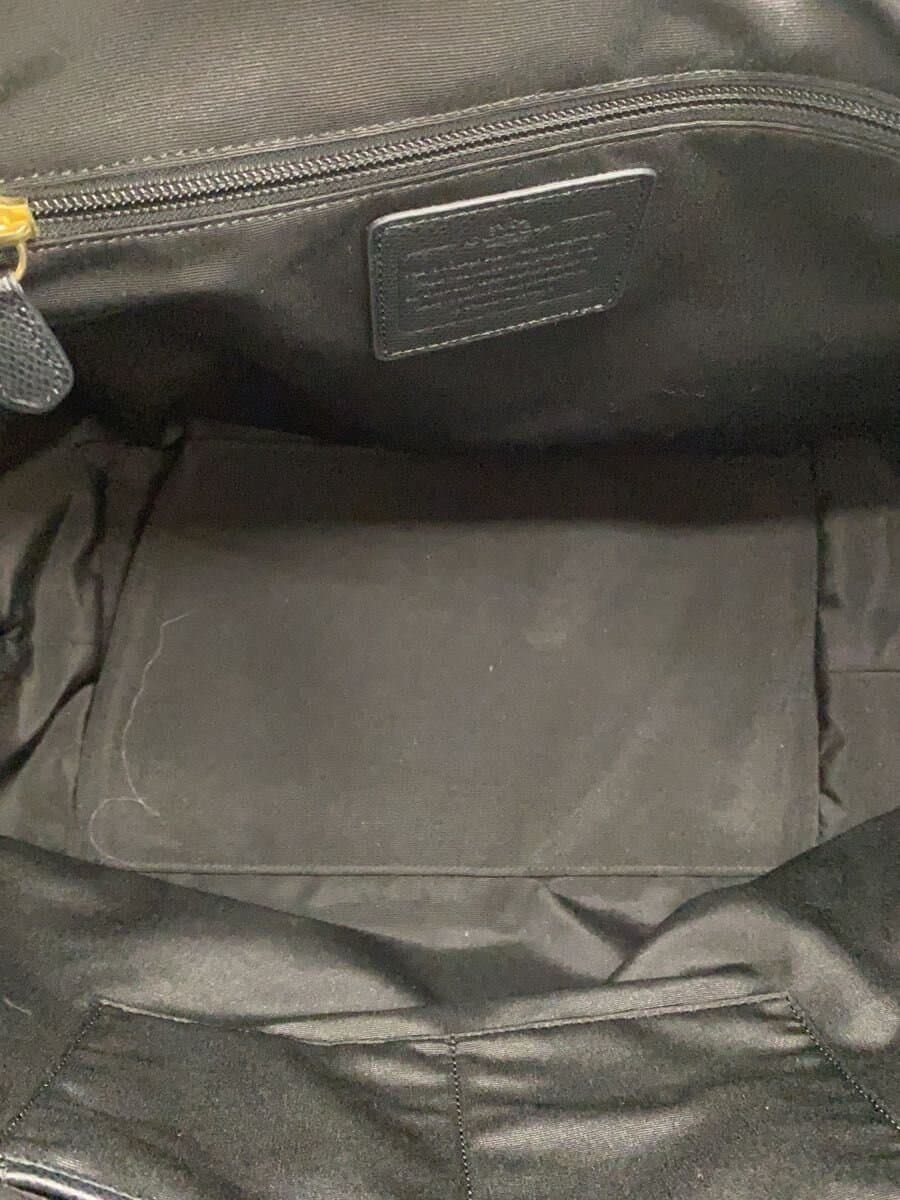 COACH Tote Bag PVC BLK Solid 6