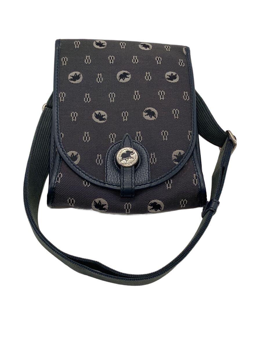 HUNTING WORLD Shoulder Bag Leather BLK