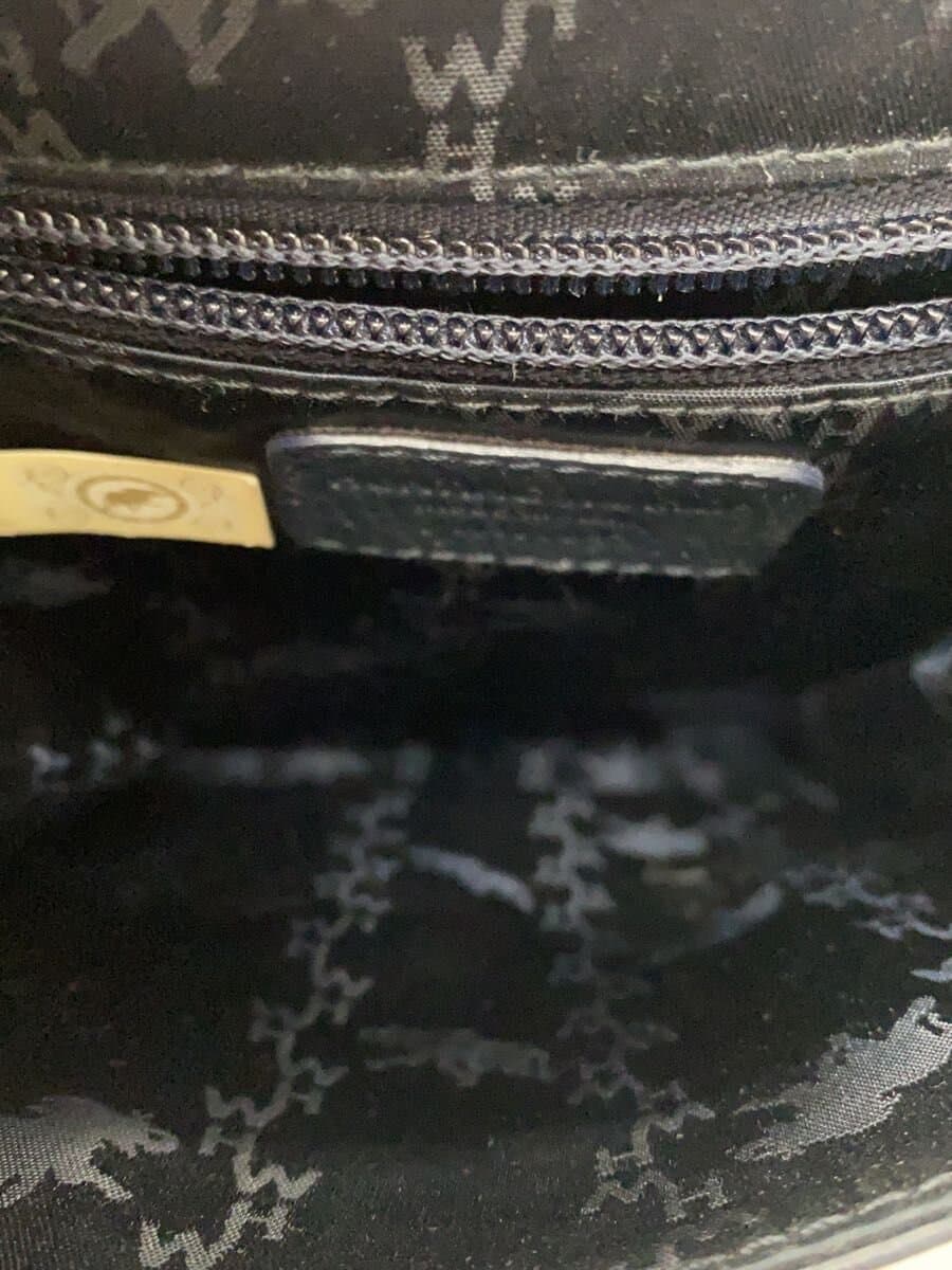 HUNTING WORLD Shoulder Bag Leather BLK 5