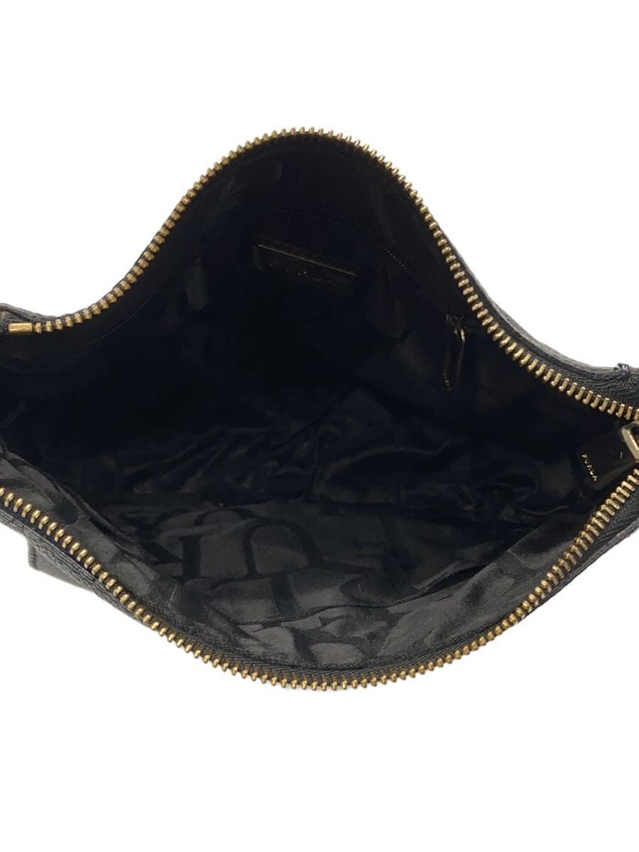 FURLA Shoulder Bag Leather BLK 6