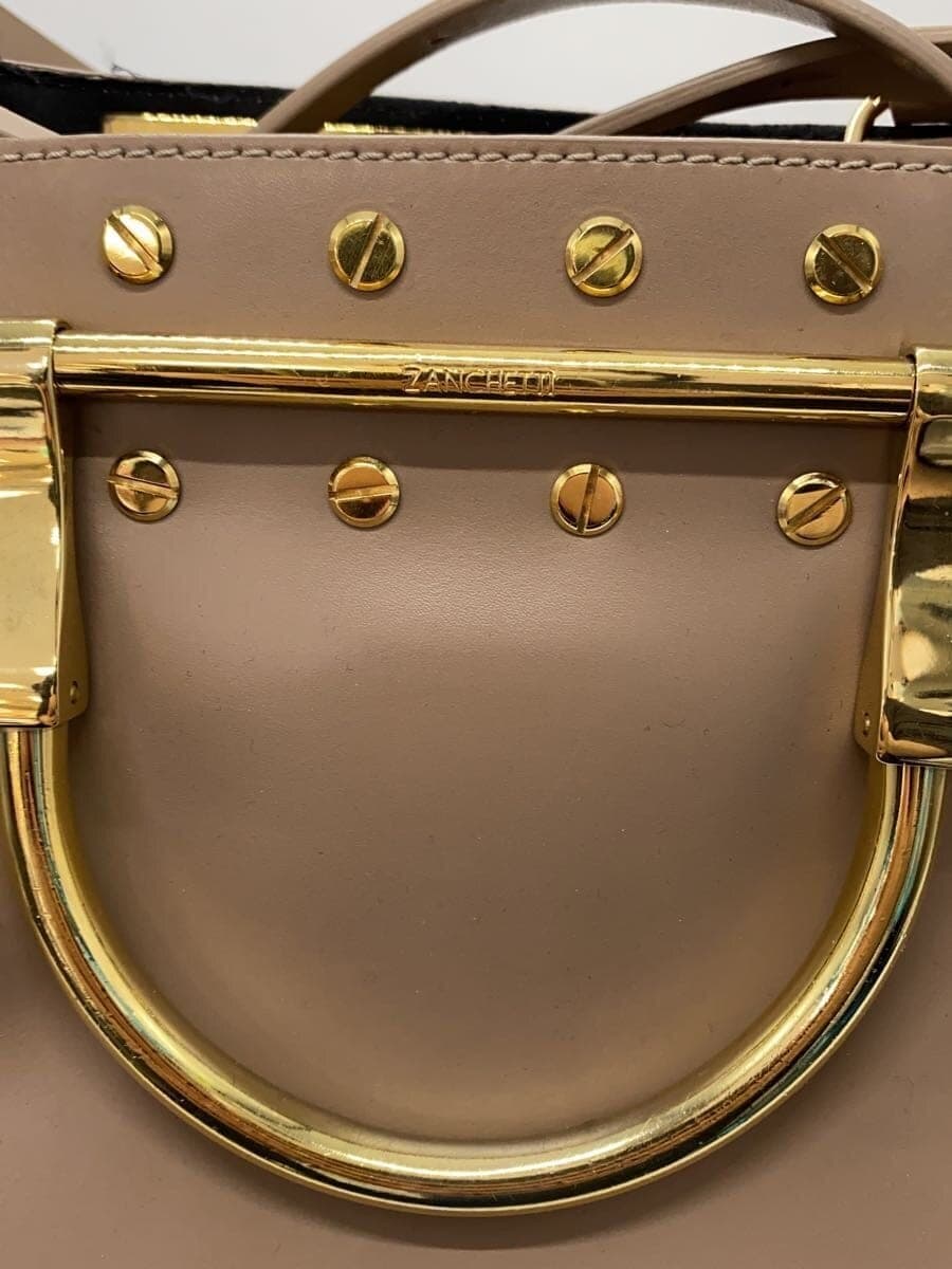 ZANCHETTI Shoulder Bag Leather BEG 5