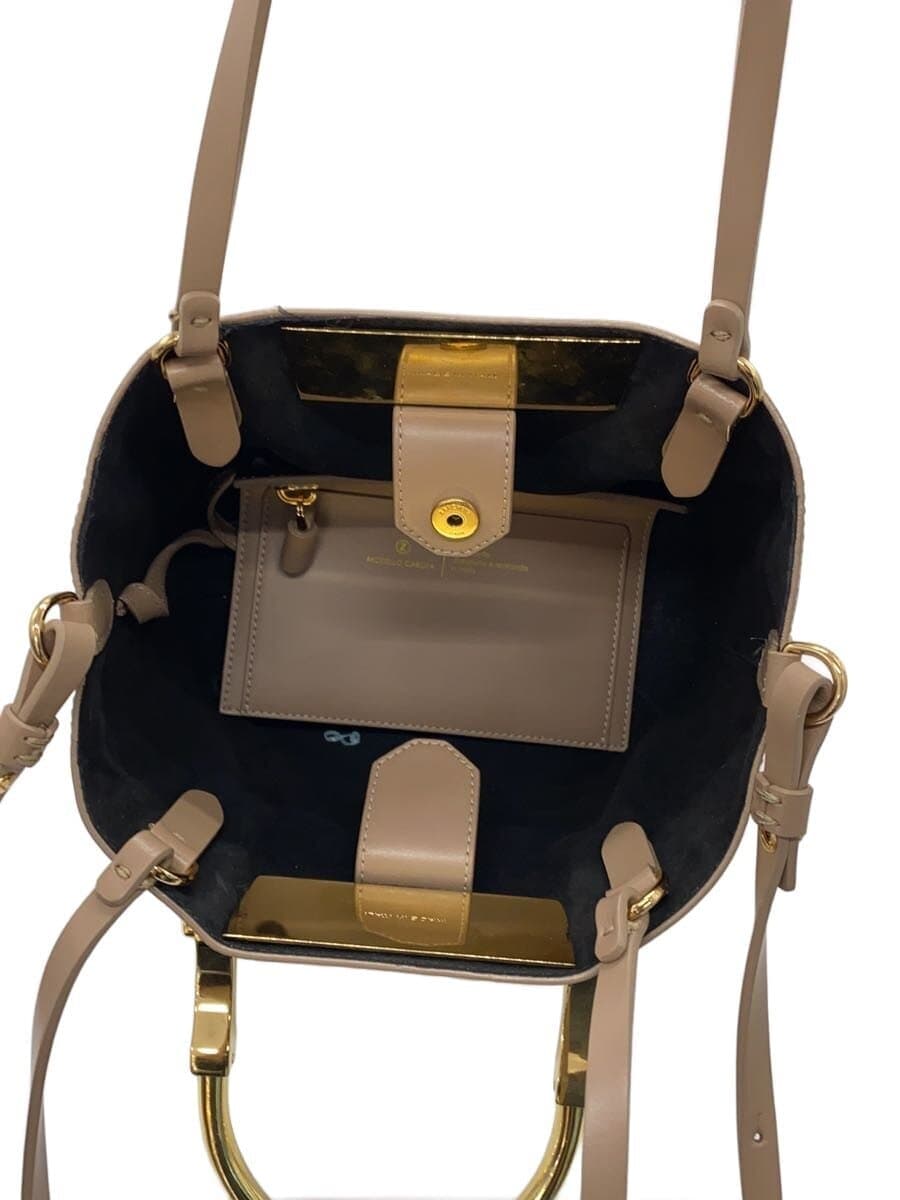 ZANCHETTI Shoulder Bag Leather BEG 6