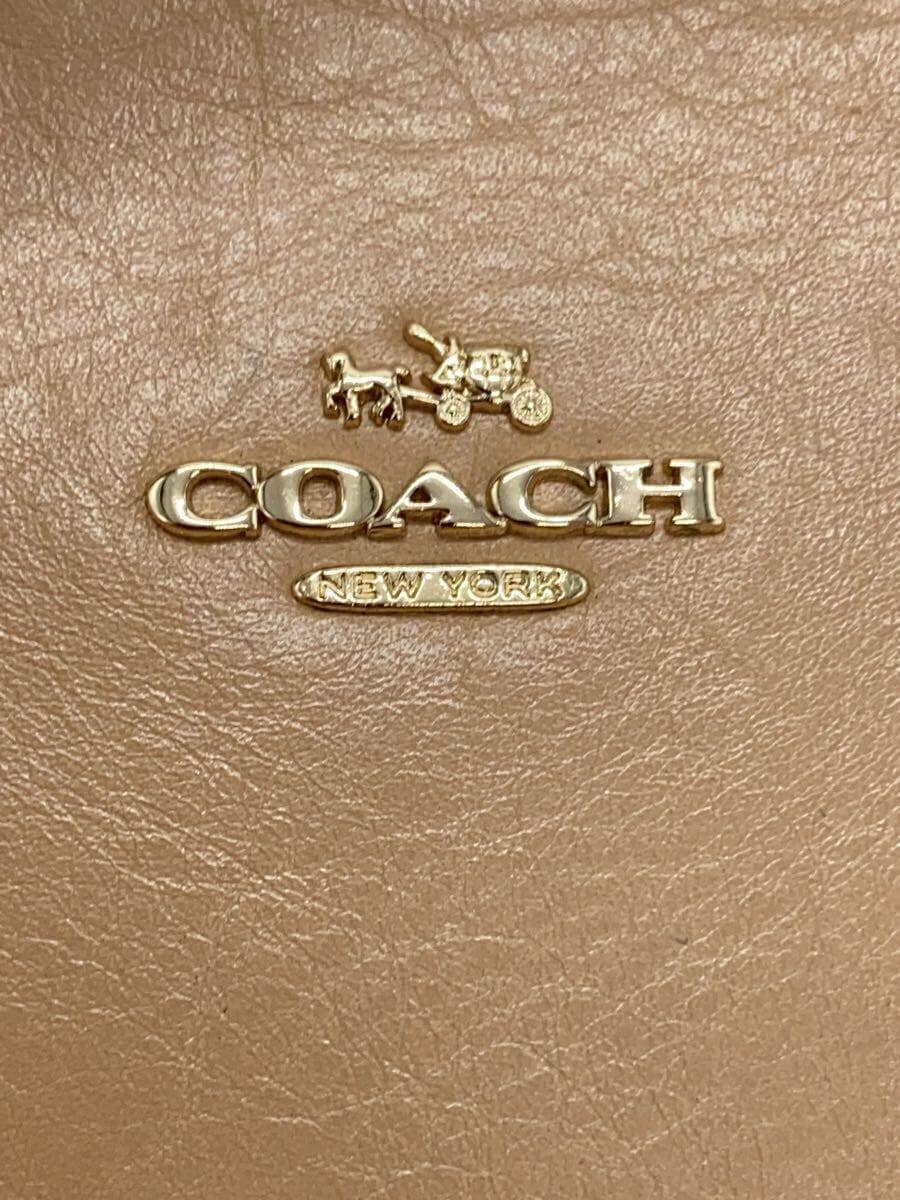 COACH Tote Bag_All Leather Leather BEG 4