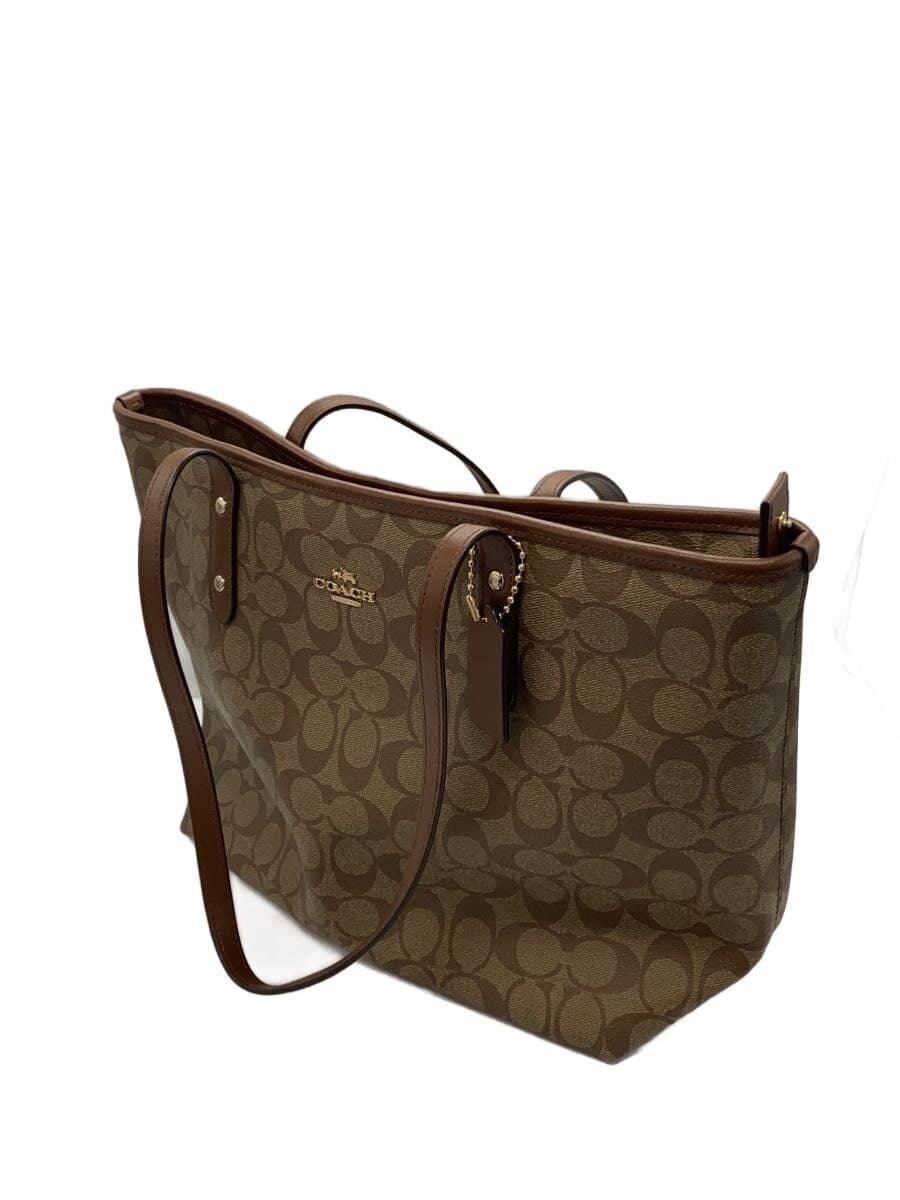 COACH Shoulder Bag Leather BRW All Over Pattern F58292 2