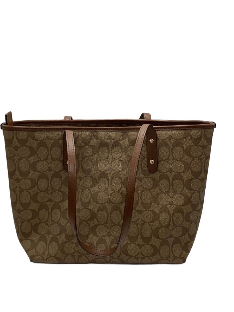 COACH Shoulder Bag Leather BRW All Over Pattern F58292 3